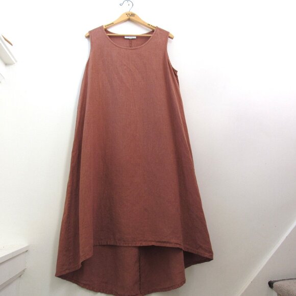 Bryn Walker Pure Linen Sleeveless A-Line Dress - Picture 3 of 3